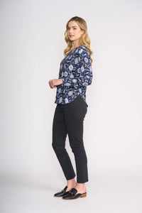 Foil Scoopy Doo Top in Bali Print