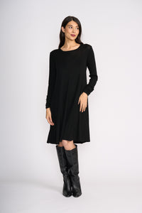 Foil Delightful Dress in Black 8417