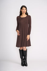 Foil Delightful Dress in Ristretto 8417
