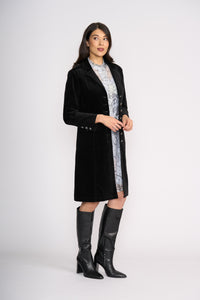 Foil Cordially Invited Coat in Black 8529