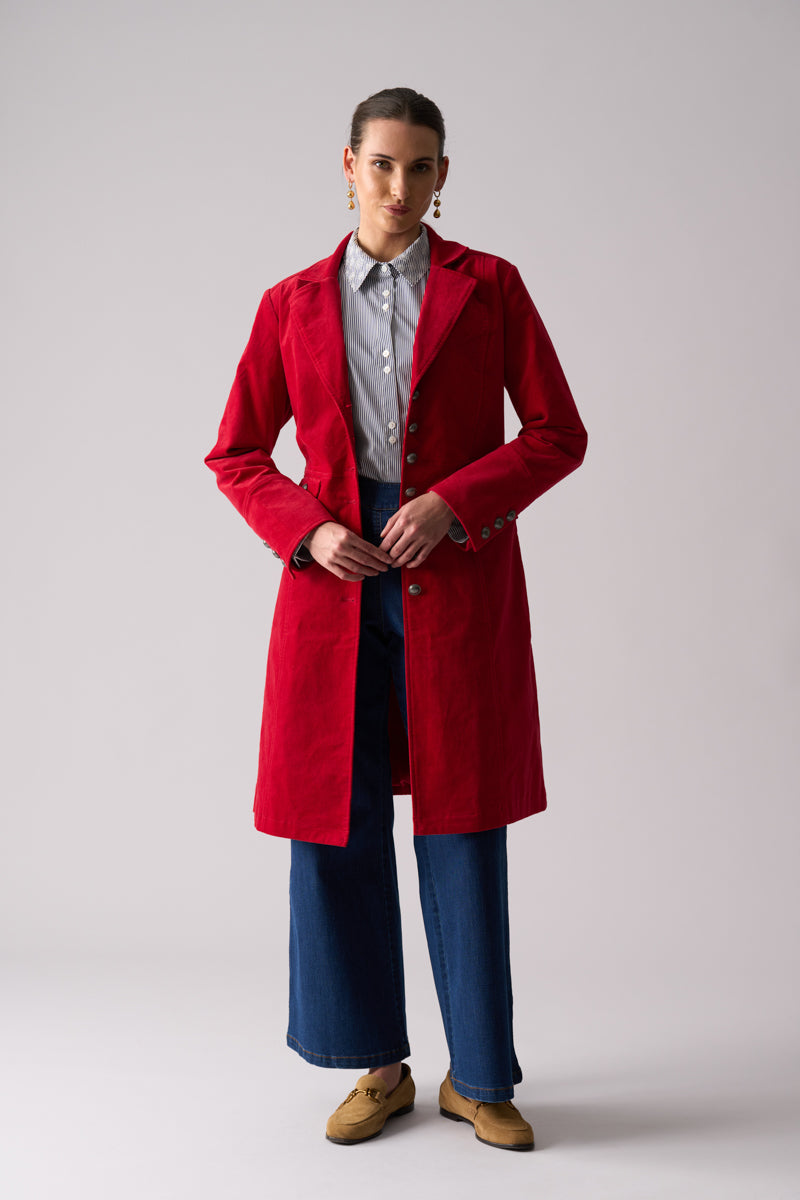 Foil Cordially Invited Coat in Rose 8529