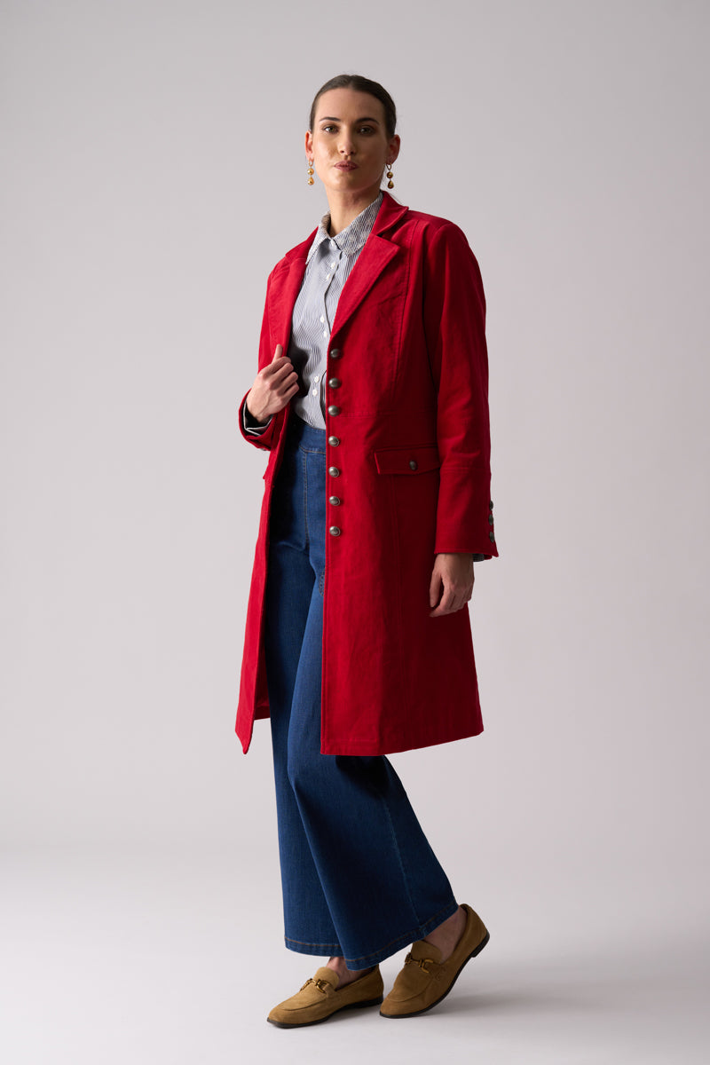 Foil Cordially Invited Coat in Rose 8529