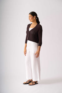 Hooked On You Cardigan in Sable 8589