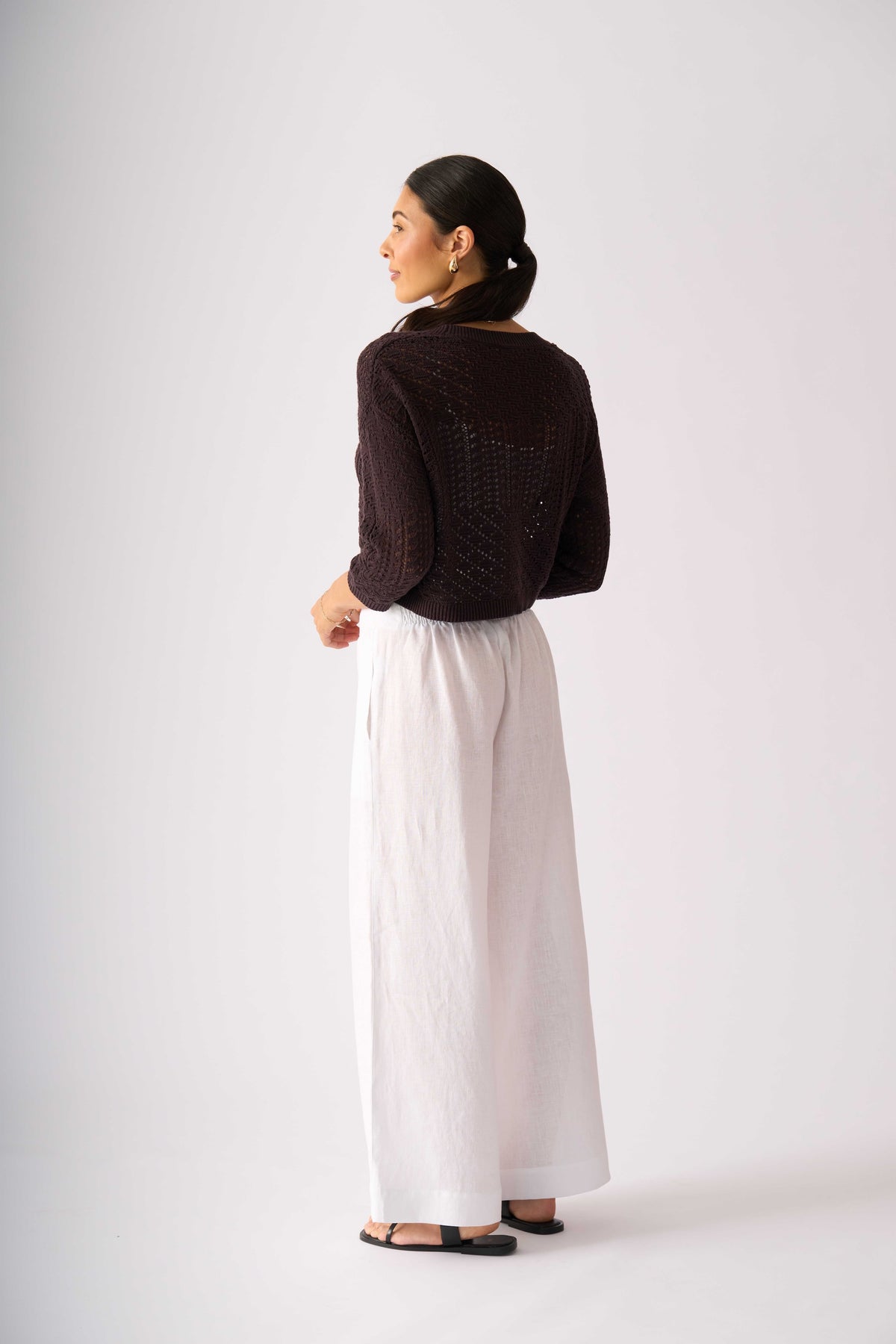 Hooked On You Cardigan in Sable 8589