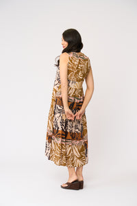 Foil Cruise Moves Dress in Keep Palm FO8767
