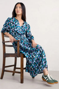 Fawn Dress in Crocus Collage Watson Green