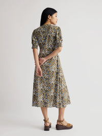 Fenil Dress in Woodland Floral Seagrass