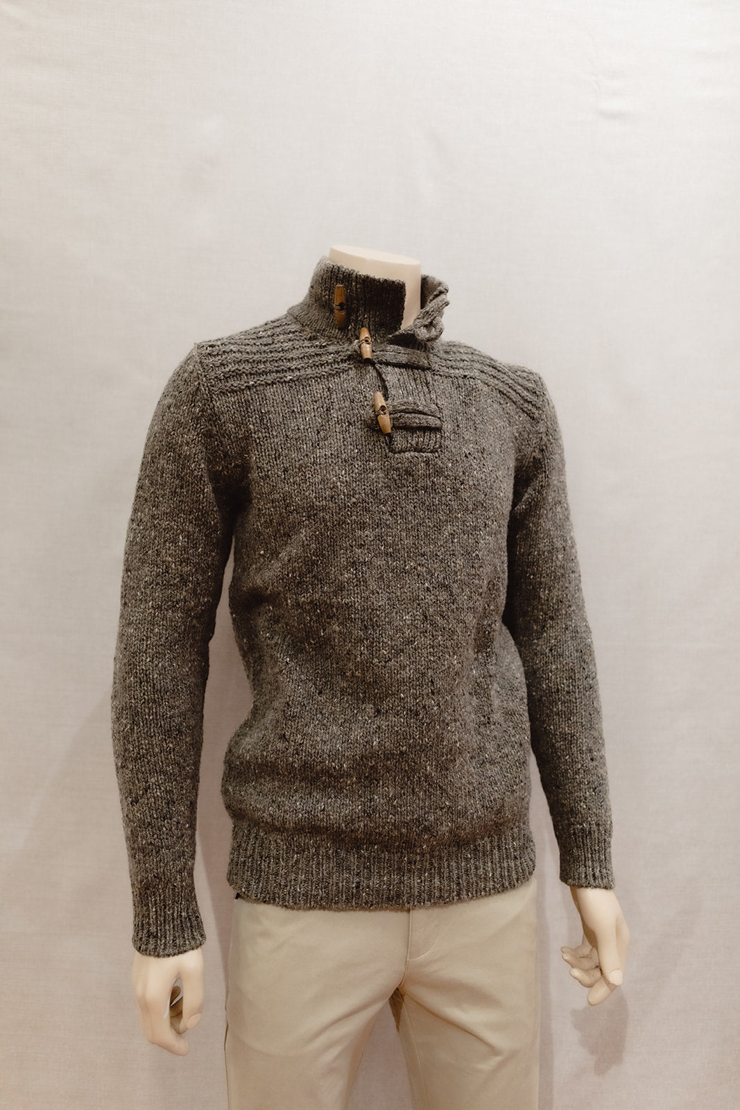 Fisherman Men's Toggle Button Jumper