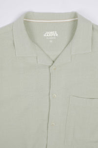 James Harper Cuban Collar Foam Short Sleeve Shirt JHS604