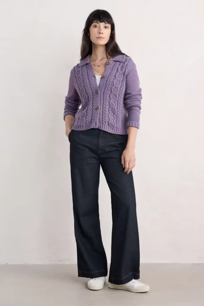 Forest Ridge Cardigan in Echium