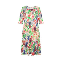 Mansted Gabrielle Potato Flower Dress in Rose