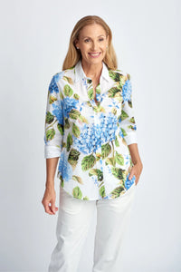 Goondiwindi Shirt - Blue Hydrangea