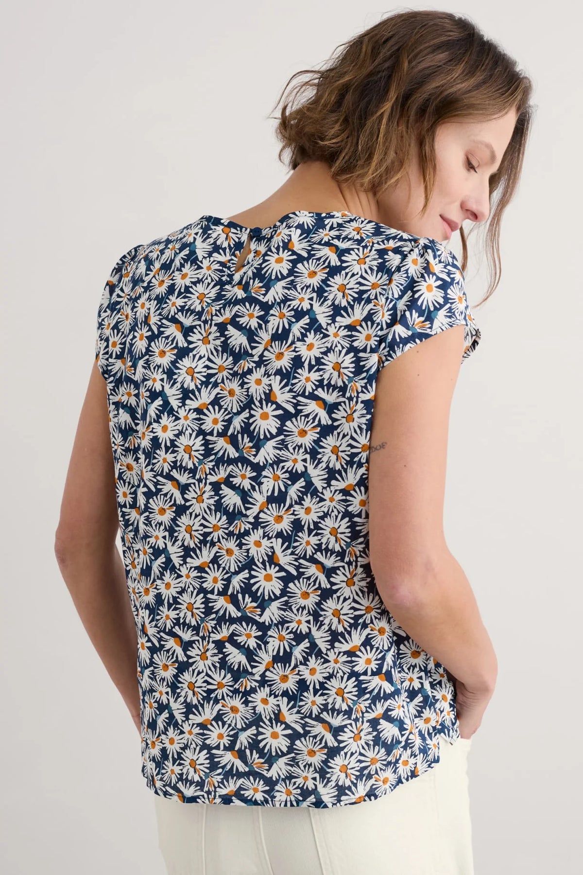 Seasalt Cornwall ‘Garden Gate’ Top II - Daisy Maritime