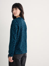 Seasalt Gwennol Top in Drawn Seabed Dark Eden
