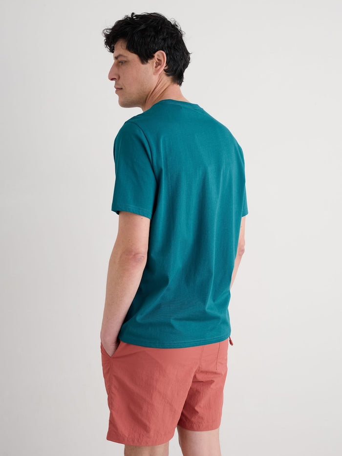 Seasalt Men's Midwatch T-Shirt Porthmeor Collage Dark Drift