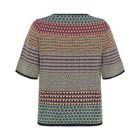 Hilde Eco Eco Tulip Jacquard Tee in Navy