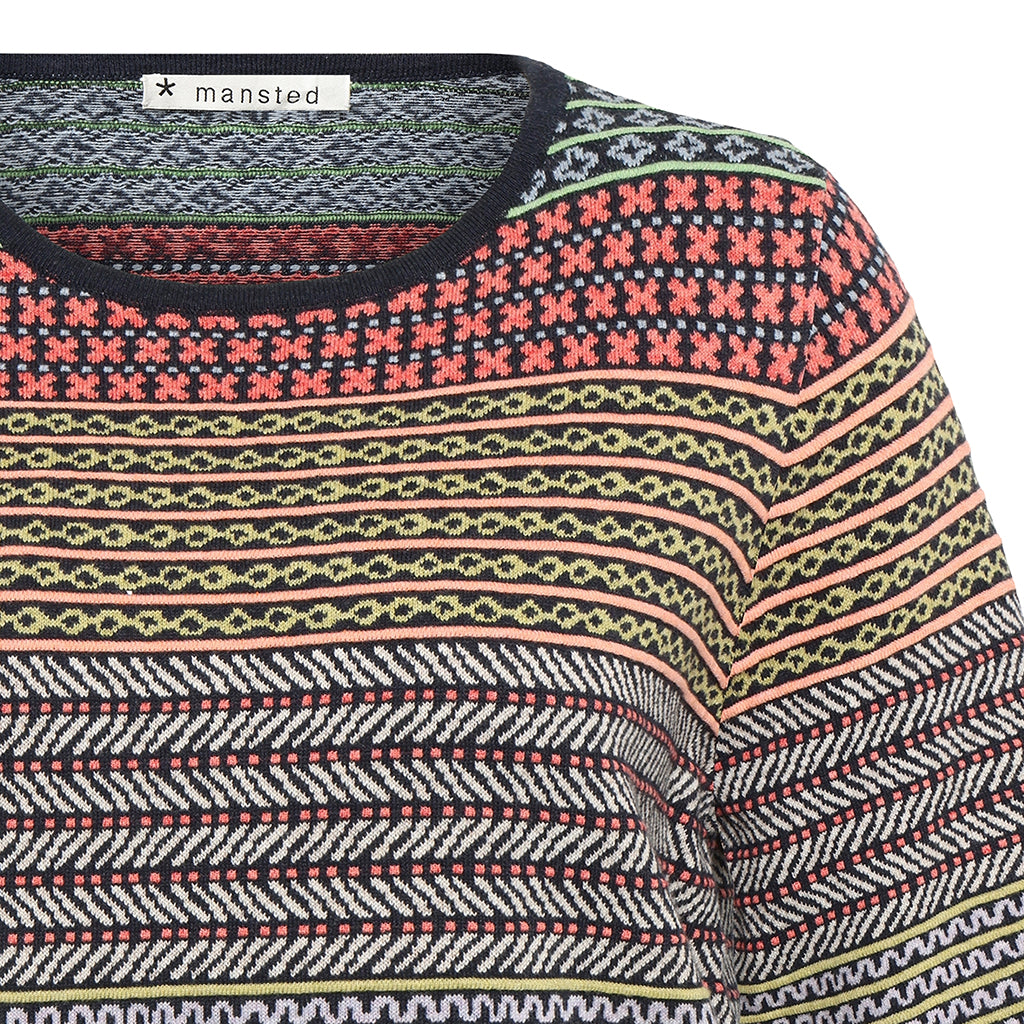 Hilde Eco Eco Tulip Jacquard Tee in Navy