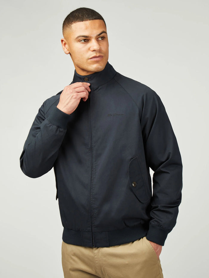 Ben Sherman Harrington Jacket in Dark Navy