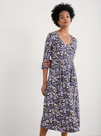 Helena Dress in Headland Collage Maritime