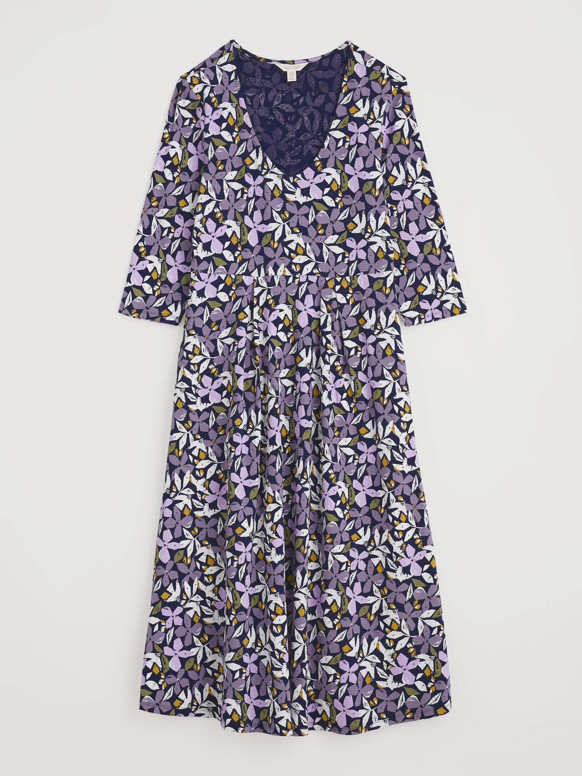 Helena Dress in Headland Collage Maritime