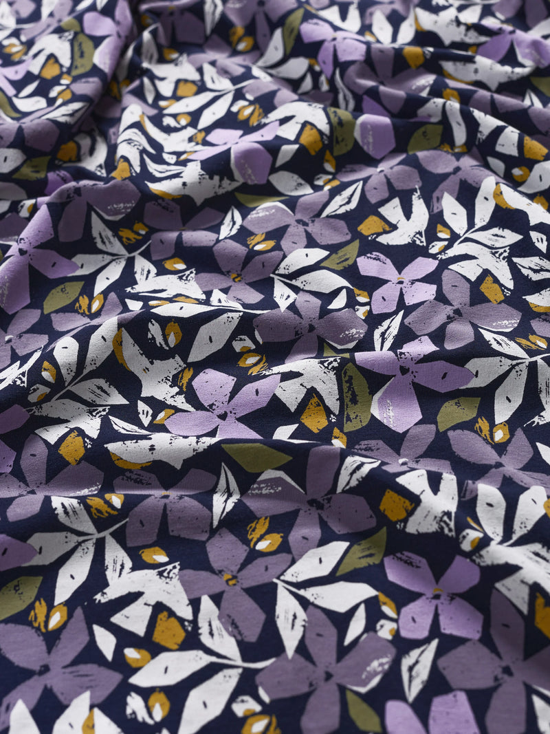 Helena Dress in Headland Collage Maritime