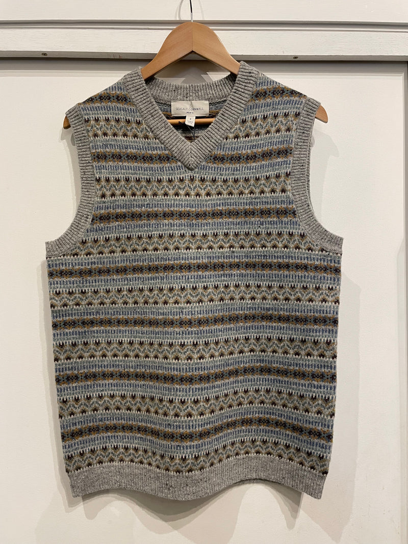 Seasalt Men's Walt Vest in Cockles Cliff