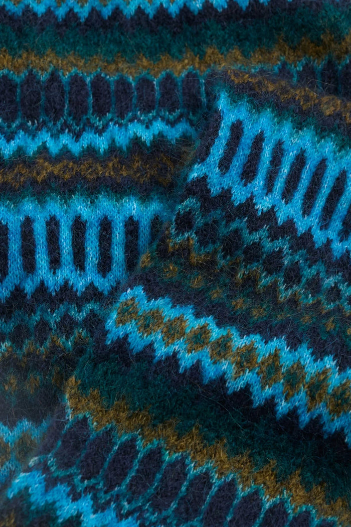 Seasalt Minimalist Scarf in Modernist Cyan Multi
