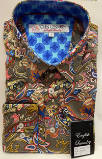 John Lennon Long Sleeve Shirt 'Villa' in Jungle