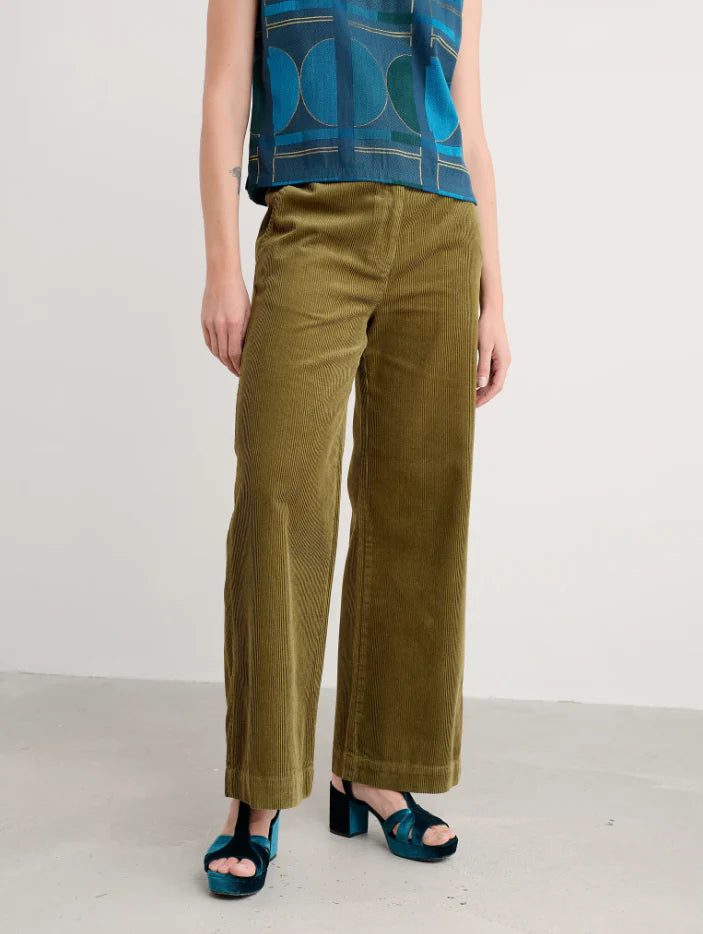 Seasalt Dillwyn Trouser in Bright Olive