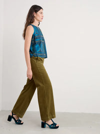 Seasalt Dillwyn Trouser in Bright Olive