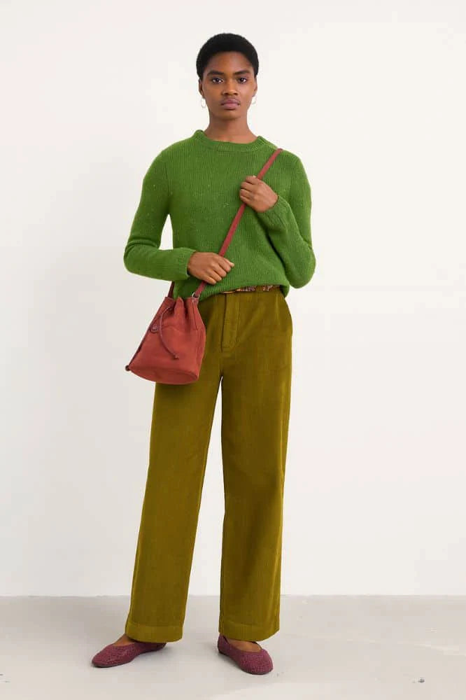 Seasalt Dillwyn Trouser in Bright Olive