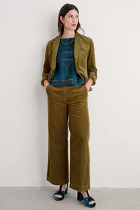 Seasalt Dillwyn Trouser in Bright Olive