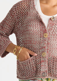 LD + Co Colour Mix Cardi in Sage LC8866