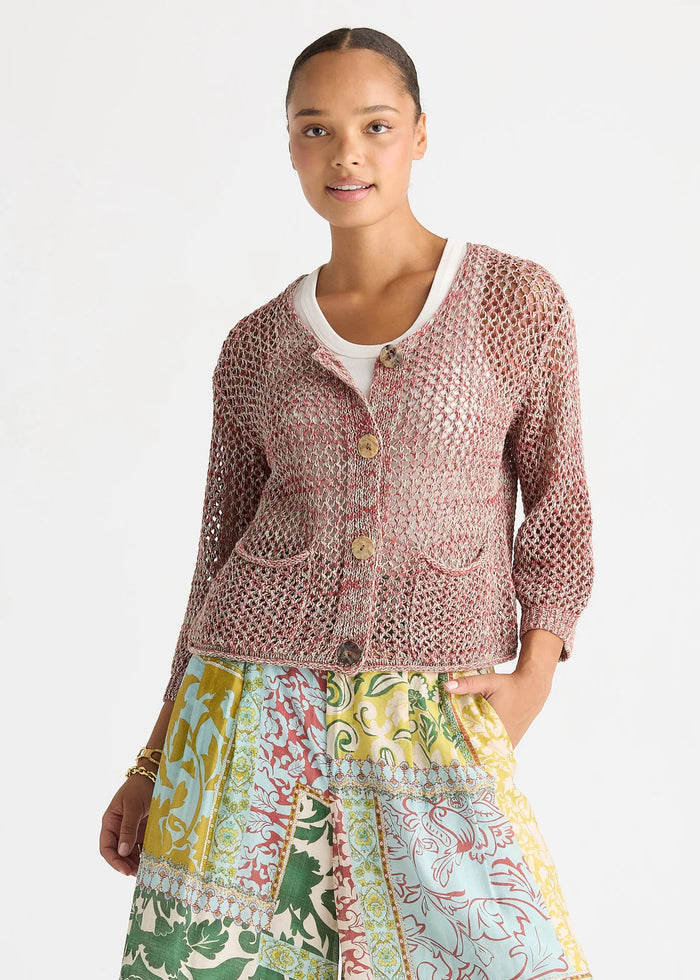 LD + Co Colour Mix Cardi in Sage LC8866