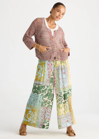 LD + Co Colour Mix Cardi in Sage LC8866