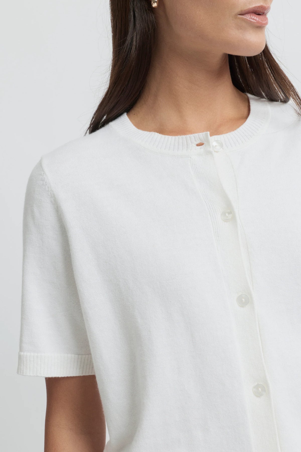 Yarra Trail Inca Knit Cardi in Ecru