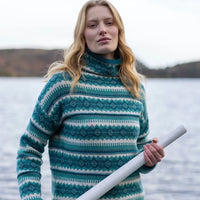 FairIsle Funnel Neck Jumper (Into The Woods)