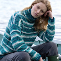 FairIsle Funnel Neck Jumper (Into The Woods)