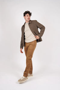 James Harper Herringbone Zip Jacket JHJ155