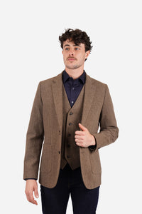 James Harper Brown Waistcoat JHW15