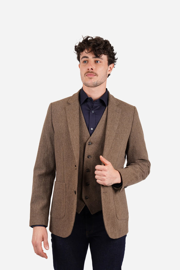 James Harper Brown Waistcoat JHW15