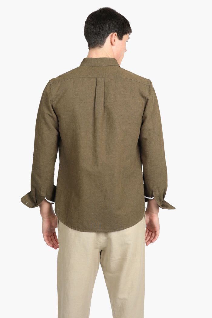 James Harper Linen Pants - Pebble