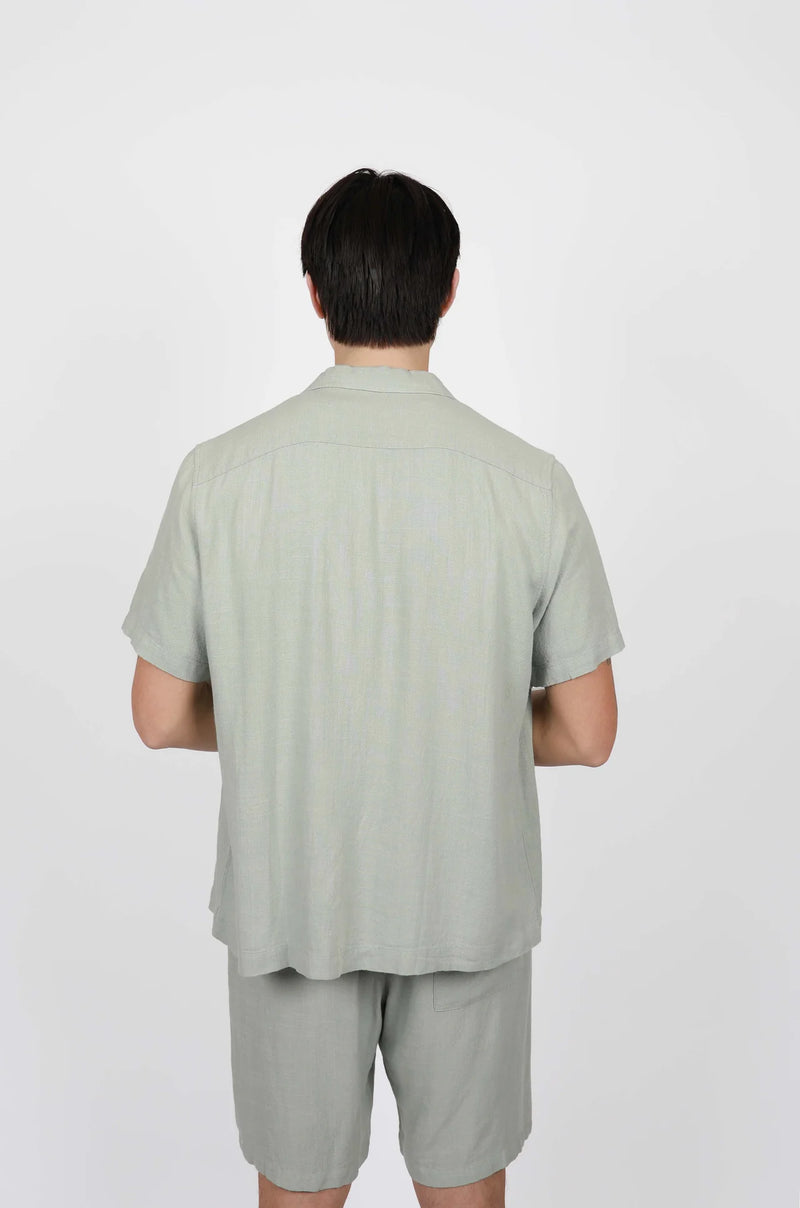 James Harper Cuban Collar Foam Short Sleeve Shirt JHS604