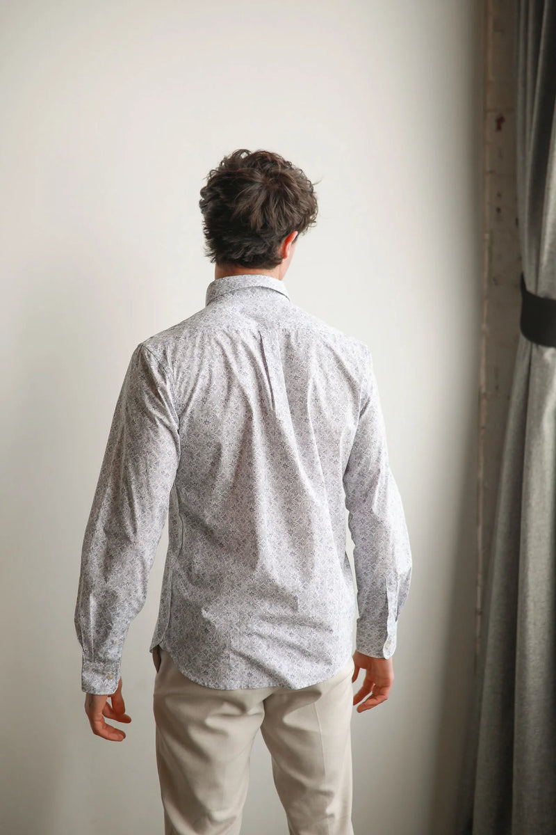 James Harper Capri Fern Peached Poplin Long Sleeve Shirt JHS614