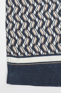 James Harper Short Sleeve Cuban Collar Cannes Border Print