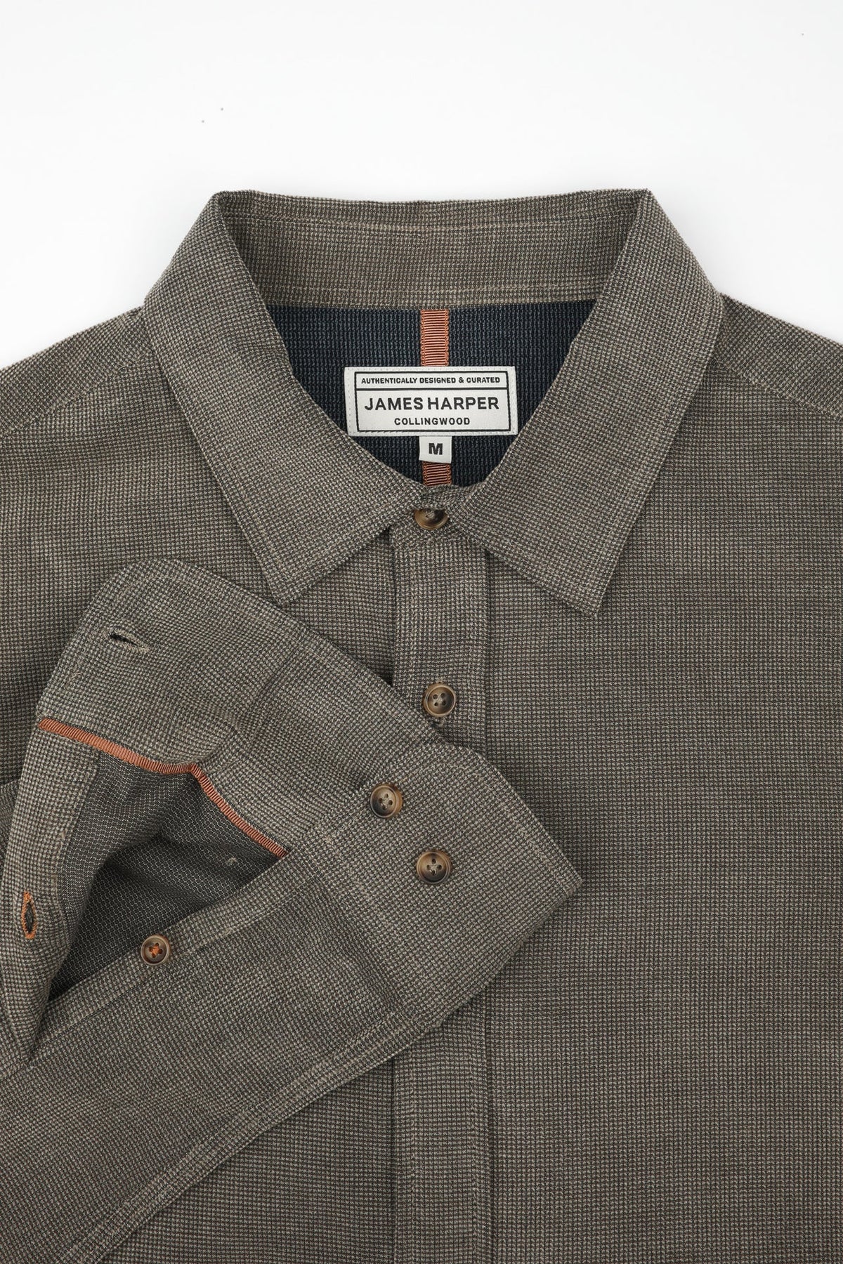 James Harper Long Sleeve Shirt - Cement