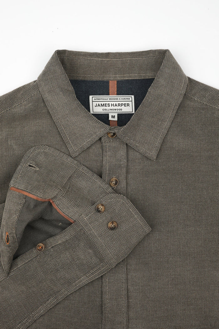 James Harper Long Sleeve Shirt - Cement