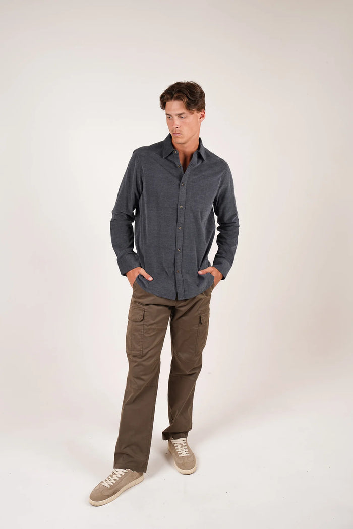James Harper Long Sleeve Shirt - Navy