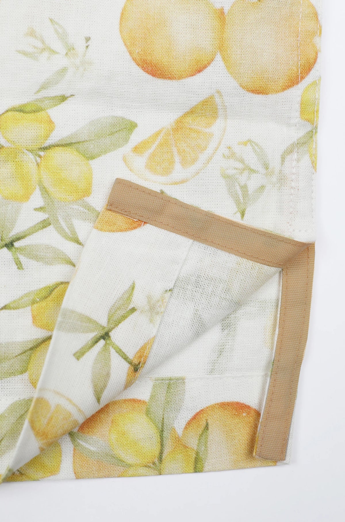 James Harper Lemon Print Linen Blend S/S Shirt JHS712