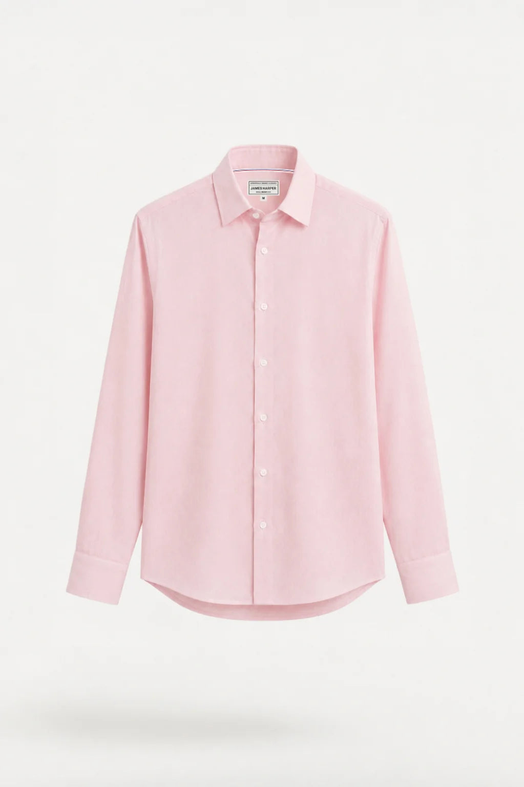 James Harper Pure Linen LS Shirt in Candy JHS725